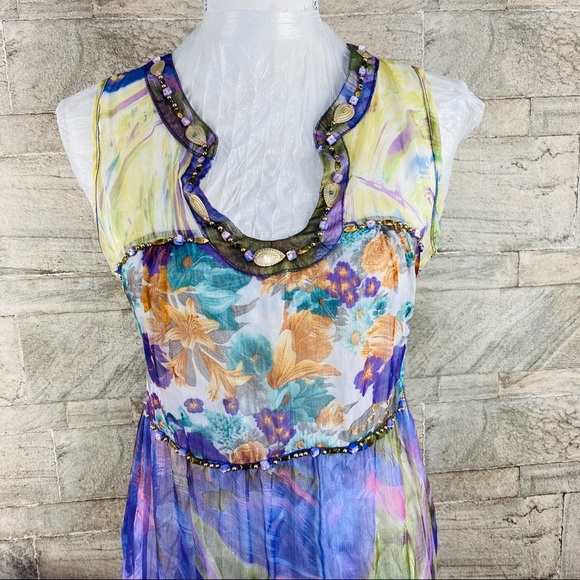 Anthropologie Petanu by pashma silk tunic dress - Picture 4 of 8